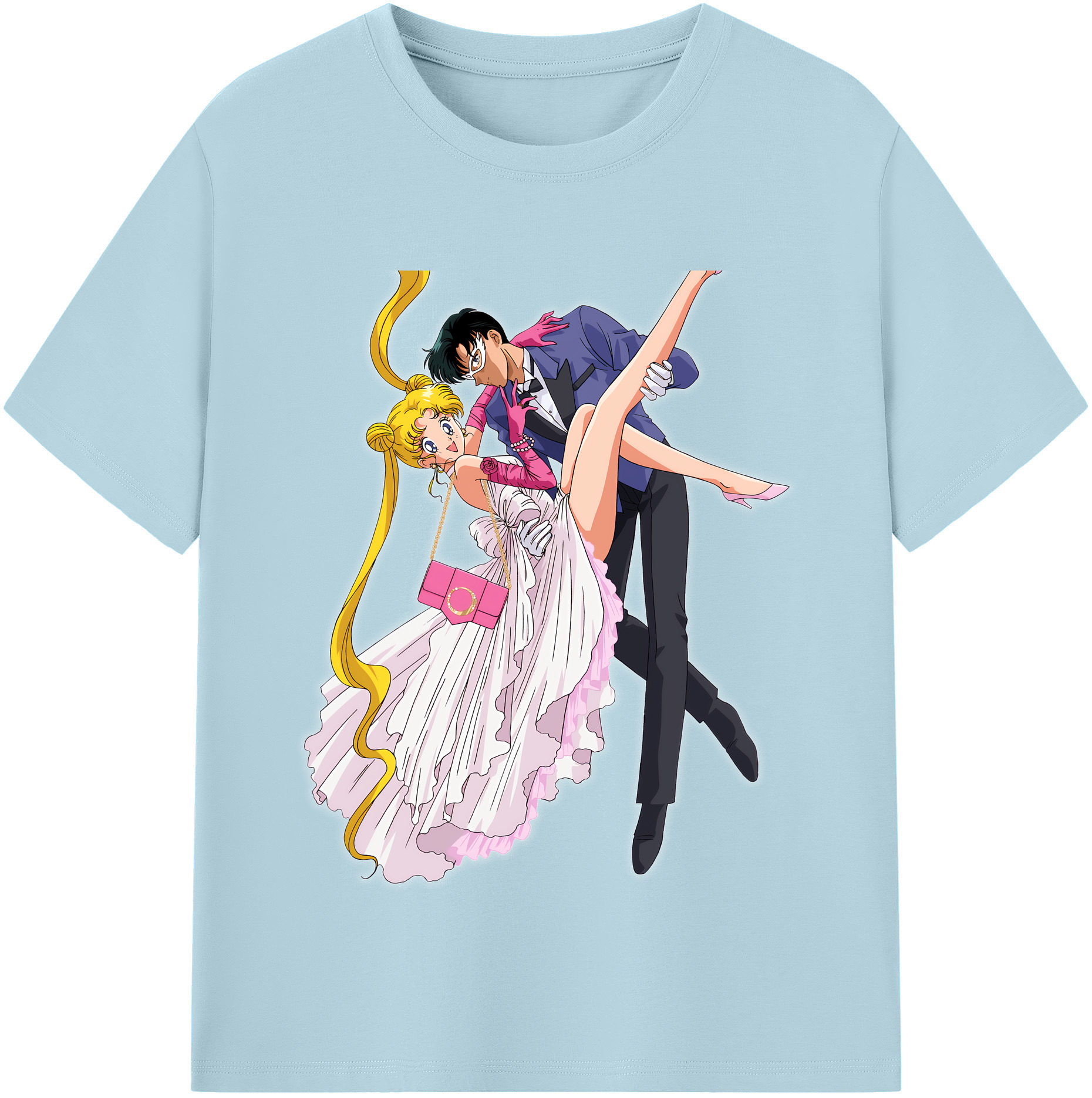 （画像用） 美少女戦士セーラームーン 愛野 美奈子 あいの みなこ Sailor Moon Aino Minako 綿100％半袖Tシャツ（フロントプリント）